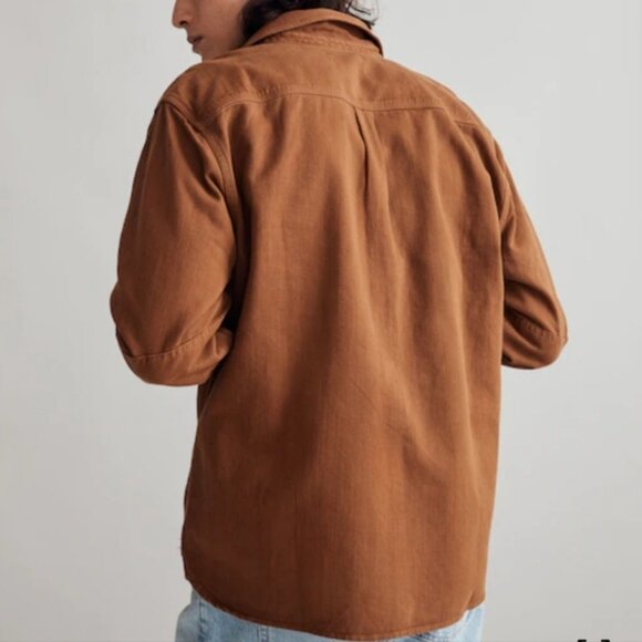 Madewell Garment-Dyed Work Shirt Tan Size XL - Picture 3 of 8
